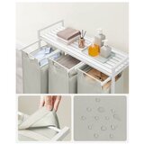 Vasagle košara za rublje s 3 pretinca, bijela, BLH301W01 | shoptok.hr