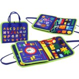 Blue Educational Sensory Felt Suitcase Cijene