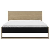 Mömax Postelja Nael, Barva Hrasta, Črna, 140x200 | Shoptok.si