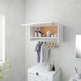 vidaXL Ormar visoki sjaj bijeli 70 x 32,5 x 35 cm od iverice | shoptok.hr