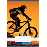 NEBULO spajalica, bilježnica s crtama za 3. razred s motivom brdskog bicikla, format A/5, 12-32 | shoptok.hr