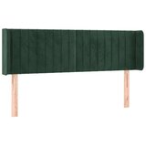  LED posteljno vzglavje temno zeleno 147x16x78/88 cm žamet | Shoptok.si