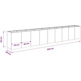  Vrtna saksija Bijela 360 x 40 x 60 cm Čelična vrata | shoptok.hr