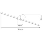  LED osvetljenje za kupatilsko ogledalo ARTIST LED/9W/230V 60 cm IP44 zlatno | Eponuda.com