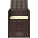  Vrtne stolice za blagovanje 2 pcs Smeđa i krem PP | shoptok.hr