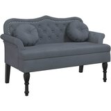  Klupa s jastucima tamnosiva 120,5x65x75 cm baršunasta | Eponuda.com
