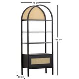 Woody Fashion polica za knjige nala 76 black Cene