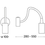 Ideal Lux led fleksibilna lampica focus LED/4W/230V cri 90 sjajni hrom | Eponuda.com