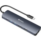 Sandberg USB-C 8K Display Dock HDMI/DP/LAN/2xUSB 3.0/USB C PD 100W 136-43 Cene
