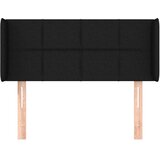  Uzglavlje s ušima crno 103x16x78/88 cm od tkanine | shoptok.hr
