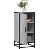 vidaXL Komoda siva sonoma 35,5x35x76 cm inženirski les in kovina Cene