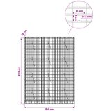  Gabion s žicom debljine 5 mm i mrežom 5x10 cm 150x10x200 cm Slike