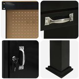  Radne klupe s ladicama Crna 81 x 41 x 145 cm Konstruirano drvo Slike