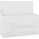  Klupa za cipele bijela 80 x 30 x 45 cm od iverice | shoptok.hr