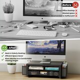 BOKIOVIN kovinsko stojalo za monitor s predalom | Shoptok.si
