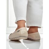 Resti Beige Kallista Women's Loafers - Premium Suede Ecological Leather | Shoptok.si