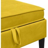  Komplet pohištva za dnevno sobo z blazino 5 pcs Rumena Žamet, (5000272719) | Shoptok.si