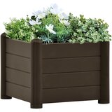 vidaXL Visoka greda PP mocha 43x43x35 cm Cene