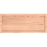  Kupaonska radna ploča svjetlosmeđa 100x40x(2-6) cm masivno drvo | shoptok.hr