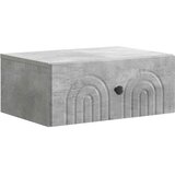  Noćni ormarić za montažu na zid Betonska siva 49 x 34 5 x 20 cm | shoptok.hr