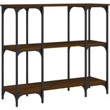  Konzolni stol smeđa boja hrasta 102x35x90 cm konstruirano drvo | shoptok.hr