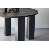 Venture Home Juno okrugli blagovaonski stol ⌀120 cm, crni | shoptok.hr