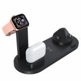 Bežični punjač 6u1 za iPhone,Airpods,Apple Watch 15W crni