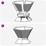  Kamin Crna 50 x 50 x 40 cm Čelik | shoptok.hr