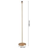  LED stojeća lampa TUNJA 1xE27/20W/230V, prečnik 38 cm, zlatna/smeđa | Eponuda.com