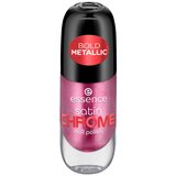 Essence Lak za nohte Satin Chrome Nagellack - 03 Meta Maroon Vijolična | Shoptok.si