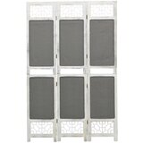 vidaXL Sobna pregrada s 3 panela siva 105 x 165 cm od tkanine Cijene