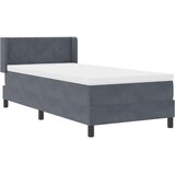  Krevet s opruga kutije Tamno siva 200 x 100 cm Baršun | shoptok.hr