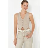 TRENDYOLMILLA ženski top TWOSS23YE00037, taupe-bež | Eponuda.com