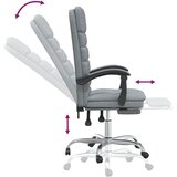  Masažni uredski naslonjač od tkanine svjetlosivi | shoptok.hr
