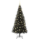  Božićno drvce Crna 210 cm PVC | shoptok.hr