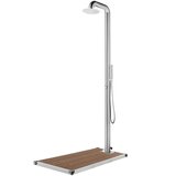  Vrtni tuš sa smeđom bazom 230 cm od nehrđajućeg čelika | shoptok.hr