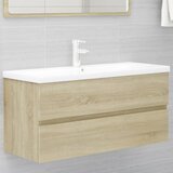 vidaXL Ormarić za umivaonik boja hrasta sonome 100x38,5x45 cm iverica Cijene