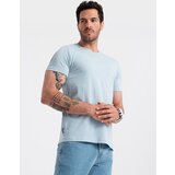 Ombre BASIC men's classic cotton T-shirt - light blue | Shoptok.si
