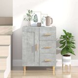  Komoda siva boja betona 69 5 x 34 x 90 cm od konstruiranog drva Cijene