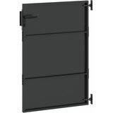  Vrtna vrata 85 x 125 cm Crna Može se zaključati | shoptok.hr