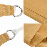  Jedro za zaštitu sunca 160 g/m² pravokutno pijeska 2x3 5m HDPE | shoptok.hr