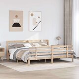  Posteljni okvir z vzglavjem 180x200 cm borovina, (21305659) | Shoptok.si
