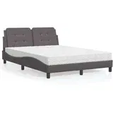  Krevet s madracem sivi 120 x 200 cm od umjetne kože