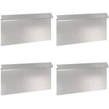  Ograda protiv puževa 4 pcs Srebrno 50 x 3,5 x 25 cm | shoptok.hr