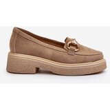 Zazoo 3429 Suede Women's Moccasins With Decoration Beige | Shoptok.si