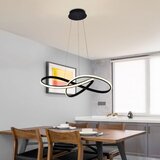  Brilagi - LED prigušiva luster na sajli COSMOWAVE LED/70W/230V crna + daljinski upravljač | Eponuda.com