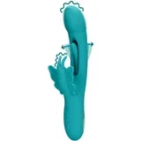 Rabbit vibrator Flapping G-Spot Butterfly Vibrator - Peacock Blue