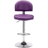 Furnova Barski stolček vijolično umetno usnje, (22056034) | Shoptok.si