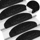  Prostirke za stepenice 20 kom 65x21x4 cm Crne poluokrugle velike | shoptok.hr