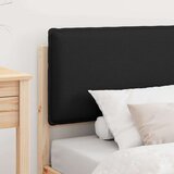  Krevetni okvir s tapiciranim uzglavljem Crna 90 x 200 cm | shoptok.hr